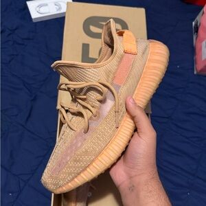 Adidas Yeezy Boost 350 V2 in Tan and Orange